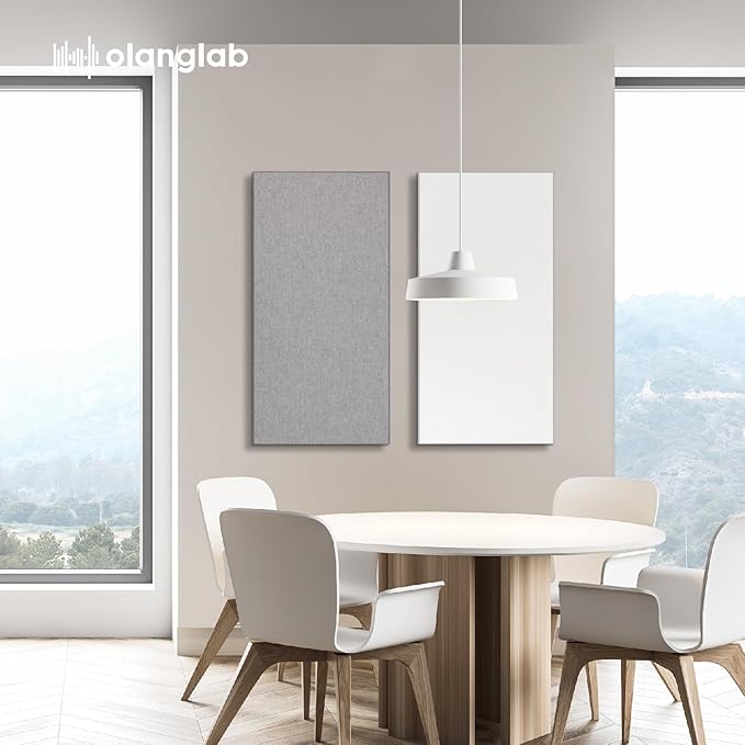 Olanglab Sound Absorbing Acoustic Wall Panels 2 Pack, Large Fabric Wrapped - Image 7