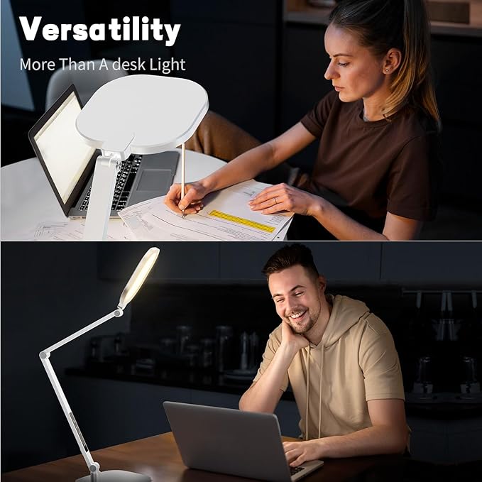 LED Desk Lamp for Home Office, Desk Light for Video Call, 3 Color Temperature - Image 2