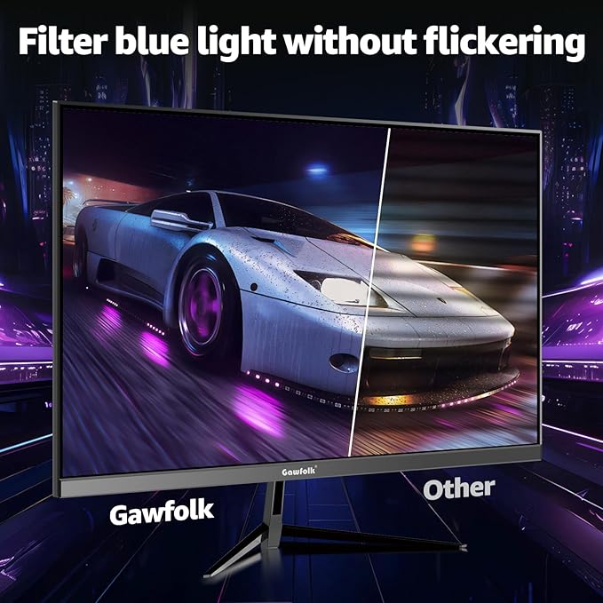 Gawfolk 32 Inch Curved Gaming Monitor, 180Hz QHD 2K Computer Monitor - Image 4