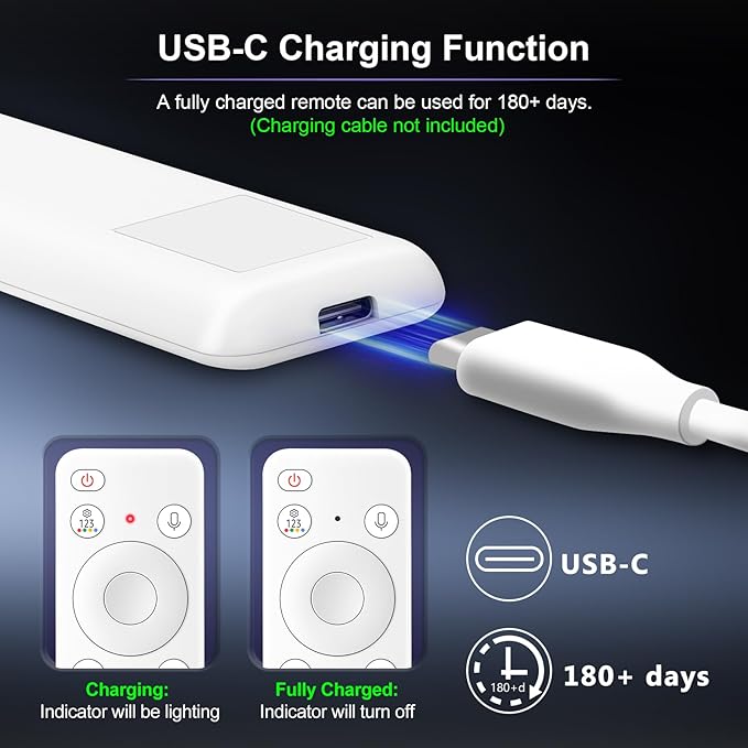Voice Rechargeable Remote for Samsung-Smart-TV-Remote-Control, Replacement - Image 4