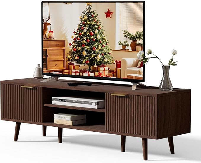 YLGJ&TIDY Modern Wood TV Stand Up to 60'', Universal Entertainment Center by Unknown