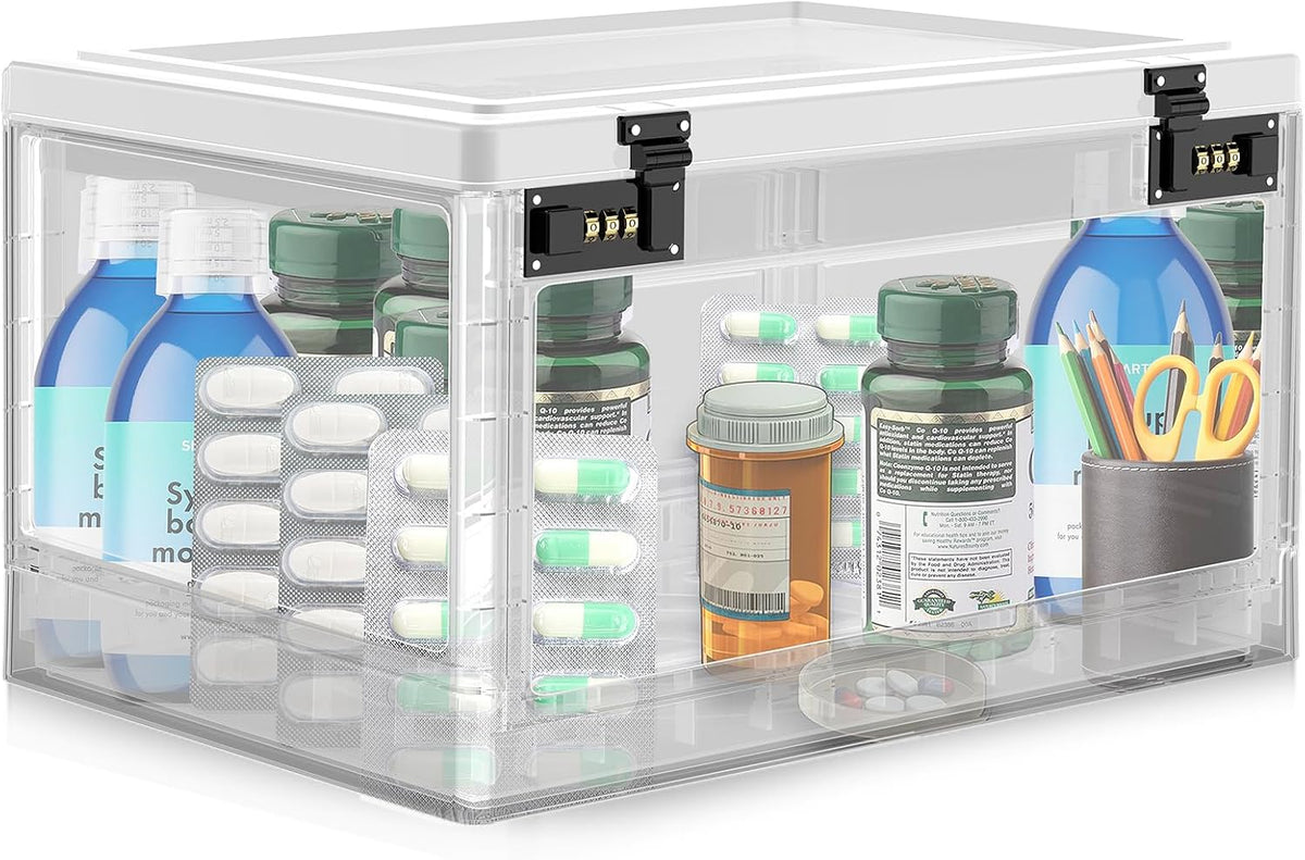 extra large lock box for medication safe, medicine, main product view