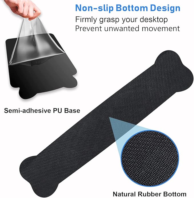 Wrist Rest Support Ergonomic Gel Mouse Pad & Memory Foam Keyboard Set, Non-Slip - Image 5