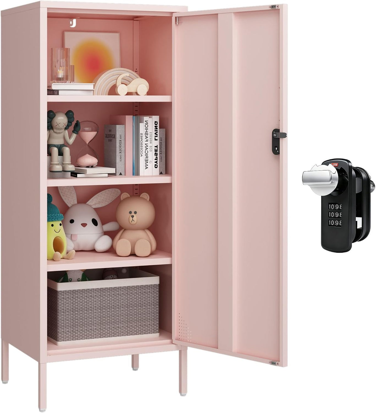 steehoom metal locker cabinet lockable bathroom storage cabinet, main product view