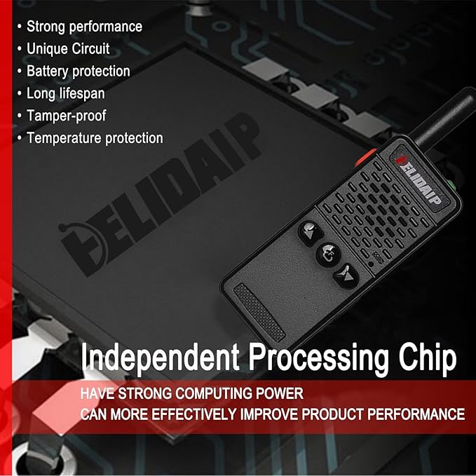 ELIDAIP T-M2 Ultra Mini Walkie Talkies, Rechargeable Two Way Radios Long Range - Image 6