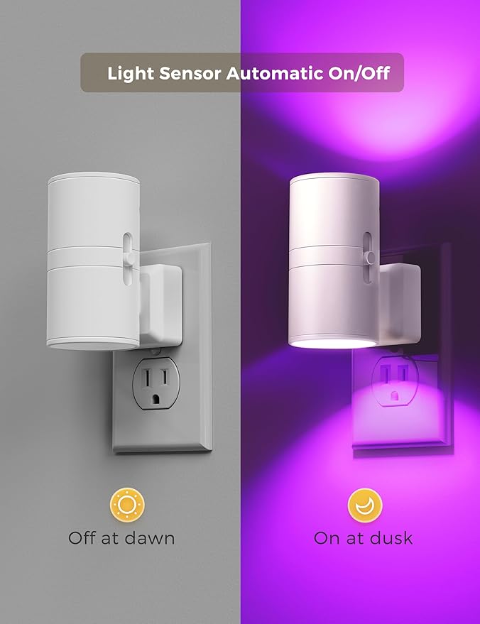 L LOHAS LED Night Light, Night Lights Plug into Wall, Color Changing Nightlight - Image 3