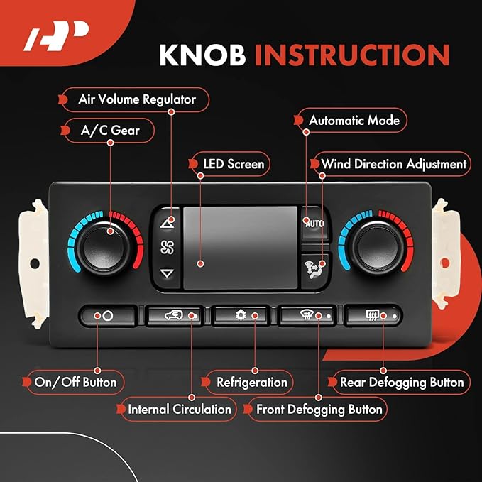 A-Premium Automatic Climate Control Module A/C & Heater Control Panel Compatible - Image 2
