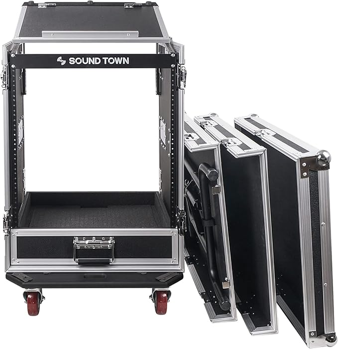 Sound Town 14U PA DJ Pro Audio Rack/Road ATA Case - Image 2