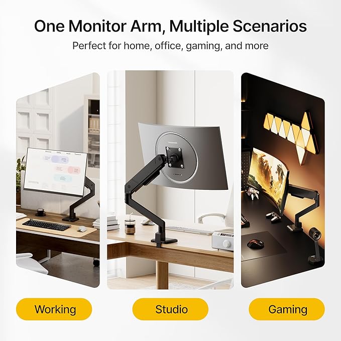 monTEK Single Monitor Arm with USB - Image 9