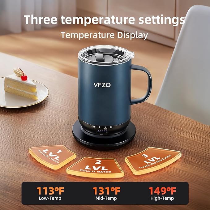 Self Heating Coffee Mug, High-Capacity- 18 oz, 180 Min Battery Life, Smart - Image 6