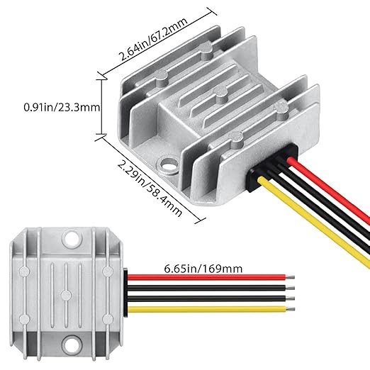 LeMotech DC 24v to 12v Converter 5A 60W Step Down Converter Voltage Reducer - Image 8