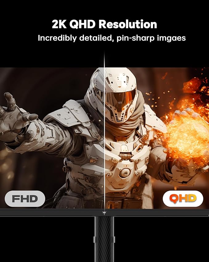 KTC 27 Inch Gaming Monitor 200Hz, 1440P Monitor - Image 3