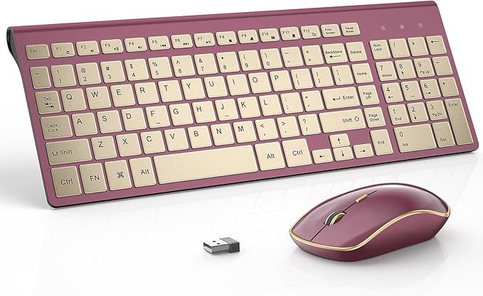 JOYACCESS Wireless Keyboard and Mouse, 2.4g Slim and Ergonomic Wireless by JOYACCESS