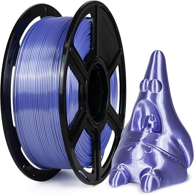 FLASHFORGE Silk PLA Filament 1.75mm Violet, 3D Printer Filament 1kg Spool by FLASHFORGE
