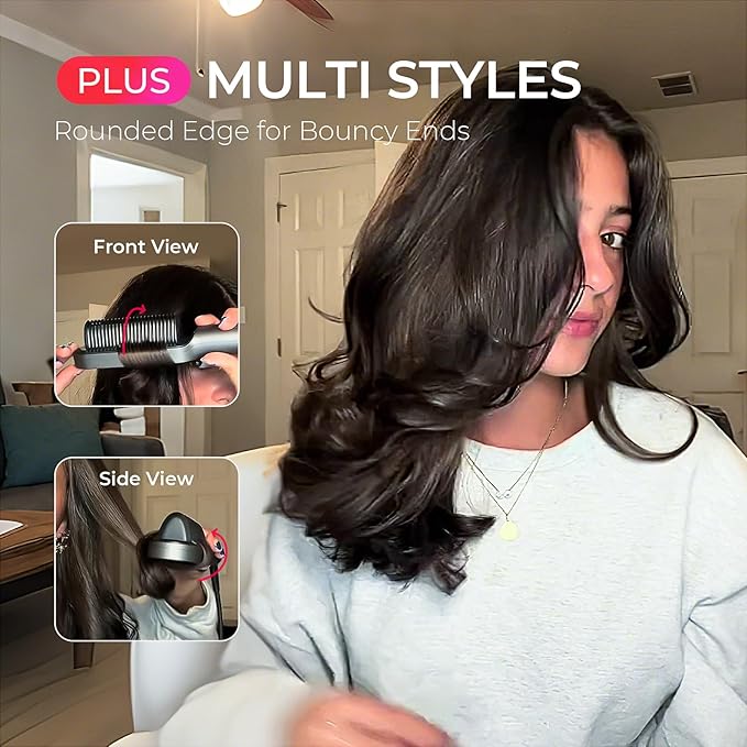 TYMO Ring Plus Ionic Hair Straightener Brush - Image 6