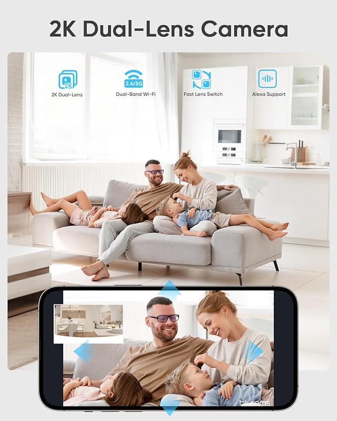blurams 2K Dual-Lens Indoor Camera, 5G Pet Camera - Image 6