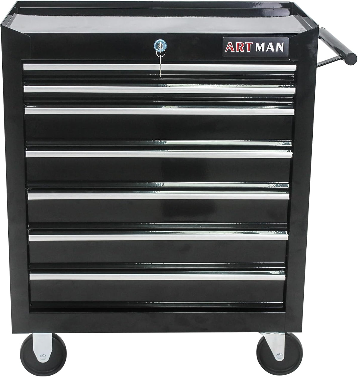 7 drawers rolling tool cart on wheels, multifunctional, main product view