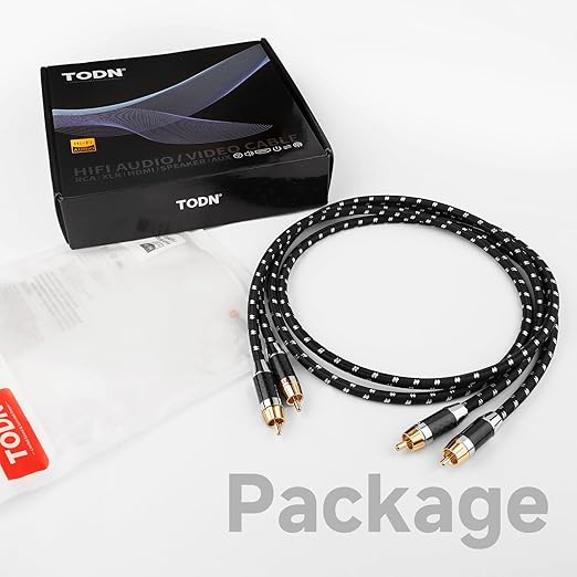 TODN HiFi RCA to RCA Audio Cables Audiophile - Image 9