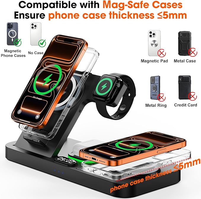 Dual Phone Magnetic Wireless Charging Station - Image 7