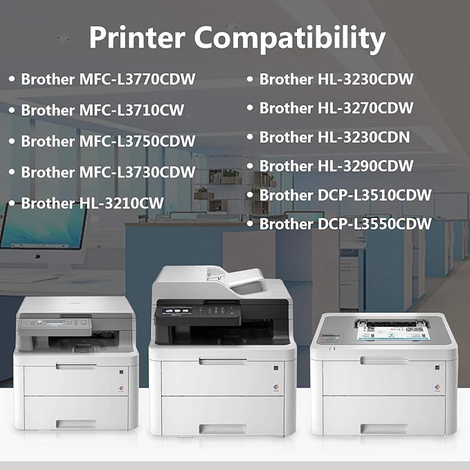 2 Black TN223 / TN223BK Toner Cartridge Replacement - Image 3