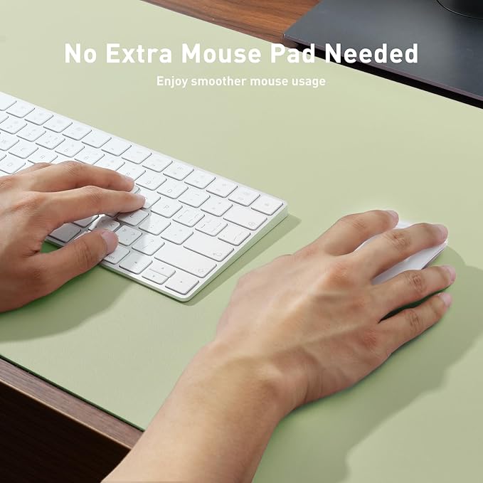 Aothia Leather Desk Pad Protector, Office Desk Mat, Large Mouse Pad, Non-Slip - Image 3
