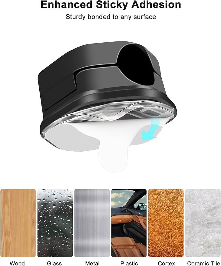 Cord Holder - Magnetic Cable Clips - Under Desk Cable Management - Adhesive - Image 5