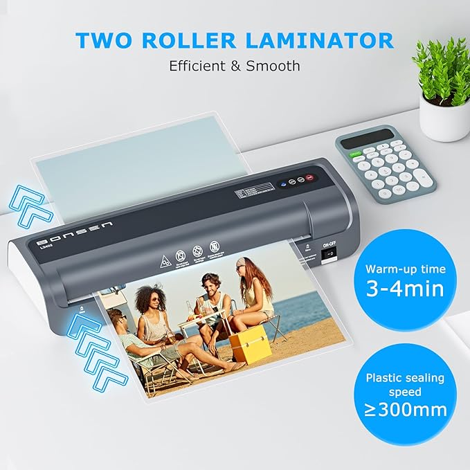 Laminator Machine, Bonsen 13 Inch Wide Thermal Laminator - Image 6