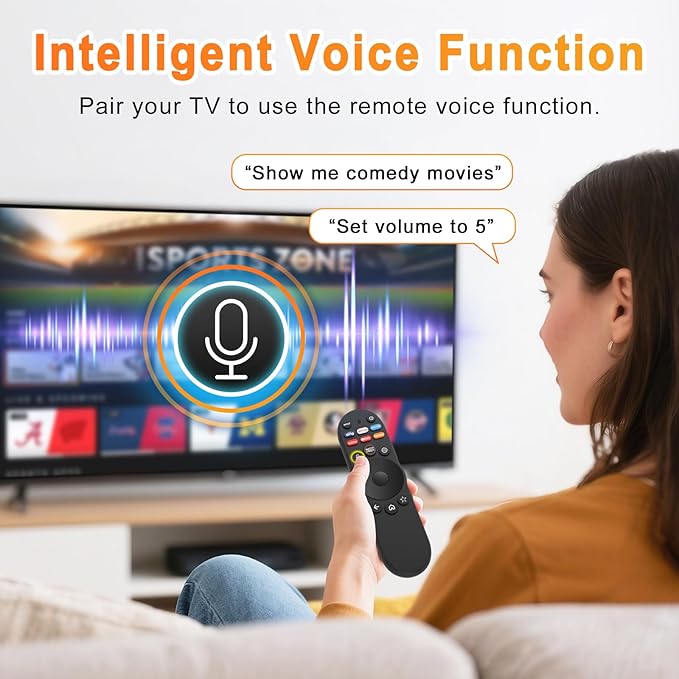 Voice Remote Control for Vizio Smart TV Remote, XRT270 Bluetooth Voice Remote - Image 2