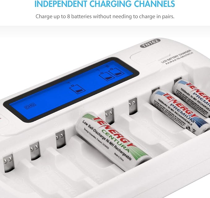 Tenergy Rechargeable Battery and Charger Combo TN162 - Image 8