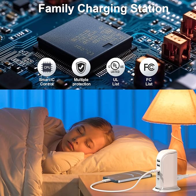 USB C Charger Block Multiport Upoy, Upgrade Charging Station - Image 7
