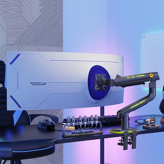 NB Gaming Monitor Arm for Screen up to 60 inches, Holds 44 lbs, VESA 75/100 - Image 8