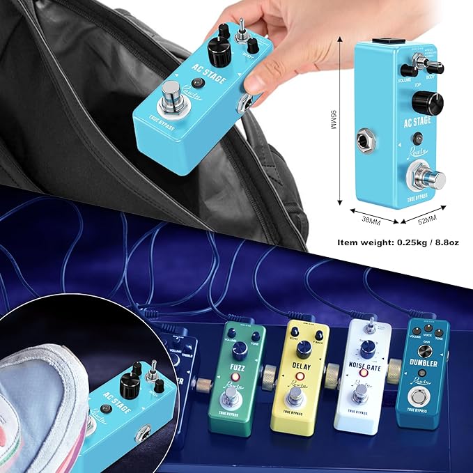 Rowin Acoustic AC Stage Acoustic Guitar Simulator Pedal - Image 5