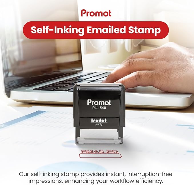 Promot Emailed Self Inking Rubber Stamp - Image 2