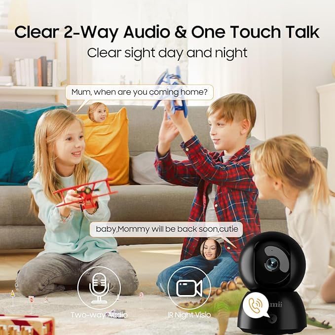 2K Security Camera Indoor, 2.4G & 5G WiFi Pet Camera - Image 6