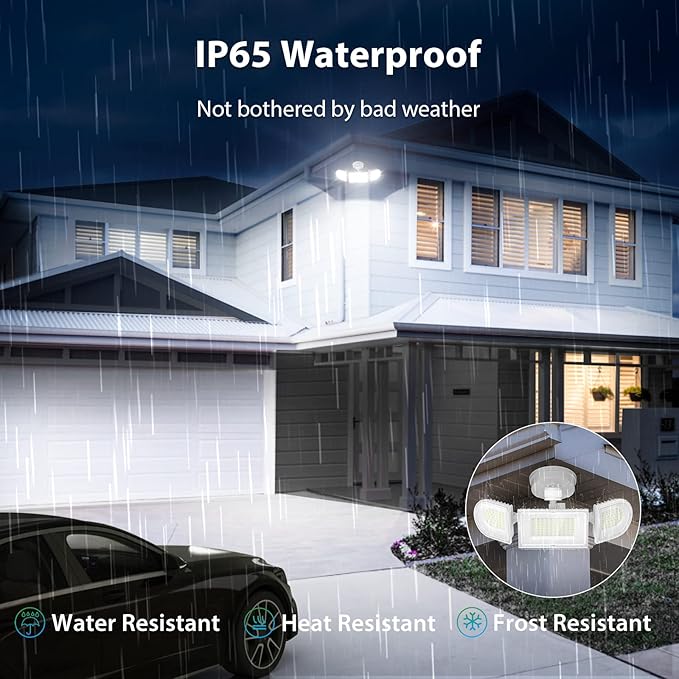 iMaihom 150W Motion Sensor Light Outdoor, 15000LM 6500K LED Security Floodlights - Image 5