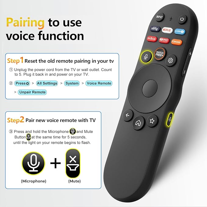 Replacement for VIZIO-Smart-TV-Remote - Image 5