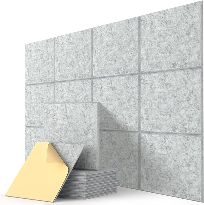 Square Acoustic Wall Panels, Sound Absorbing Panels by Kuchoow