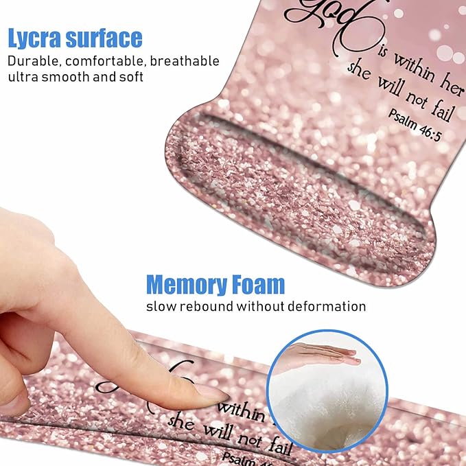 Ergonomic Mouse Pad Wrist Support and Keyboard Wrist Rest Set - Image 5