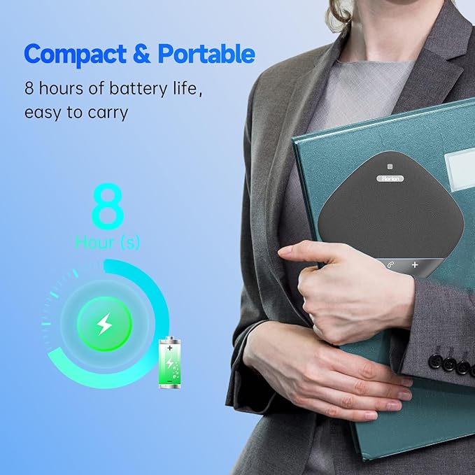 HORION Conference Speaker with Microphone, Wireless Bluetooth Speakerphone - Image 4