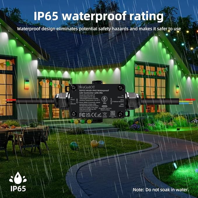 WeGoIOT Waterproof ESP32 WLED Controller - Image 2