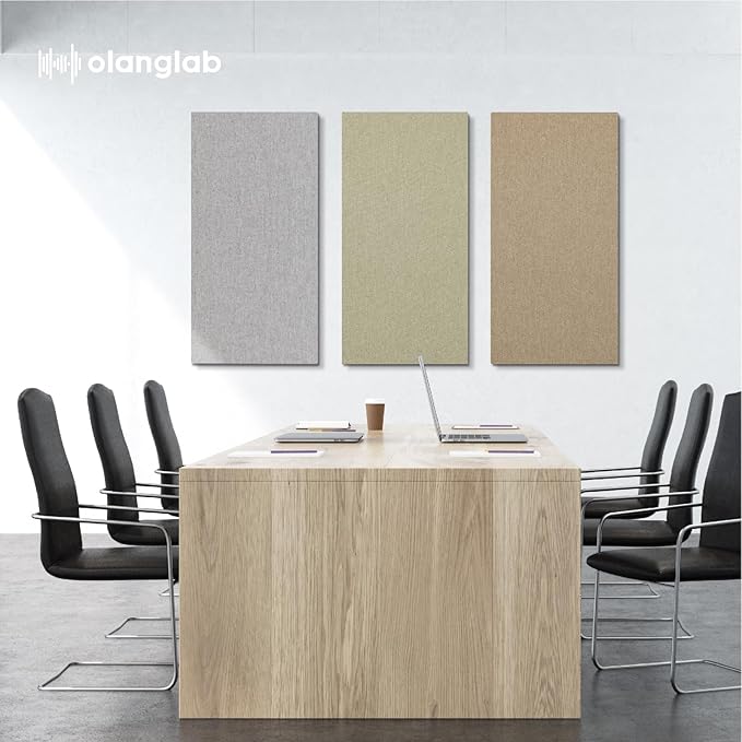 Olanglab Acoustic Panels 2 Pack, Fabric Wrapped Sound Proof Foam Panels - Image 9