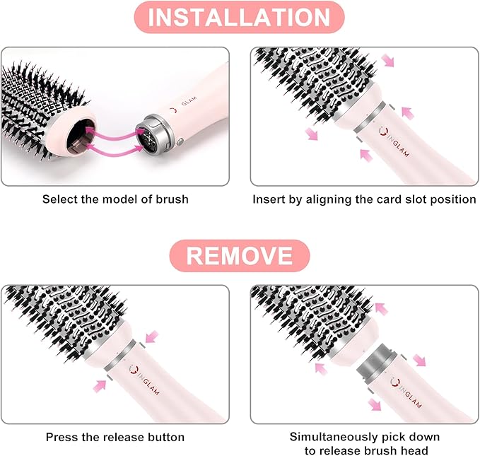 IG INGLAM 4 in 1 Blowout Hair Dryer Brush Set - Image 3