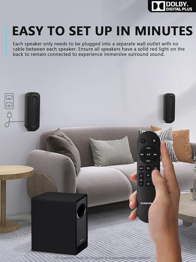 5.1 CH Surround Sound Bar with Dolby Audio, Sound Bars - Image 8
