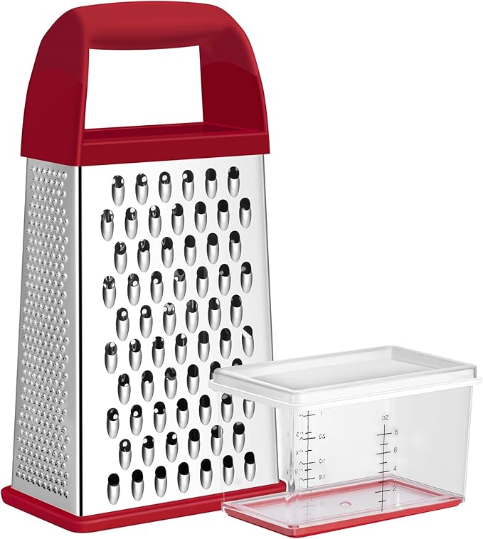 Urbanstrive Cheese Grater With Container, Professional Cheese Grater with Handle by Urbanstrive