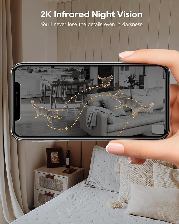 DREAME Pet Dog Camera, 1080P 3MP Indoor Security Camera Motion Detection - Image 5