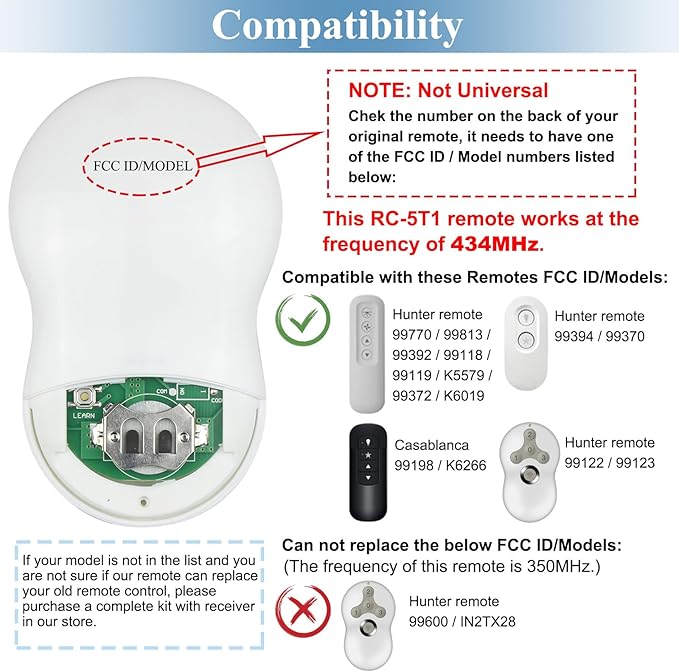 Ceiling Fan Remote Control Replacement - Image 4