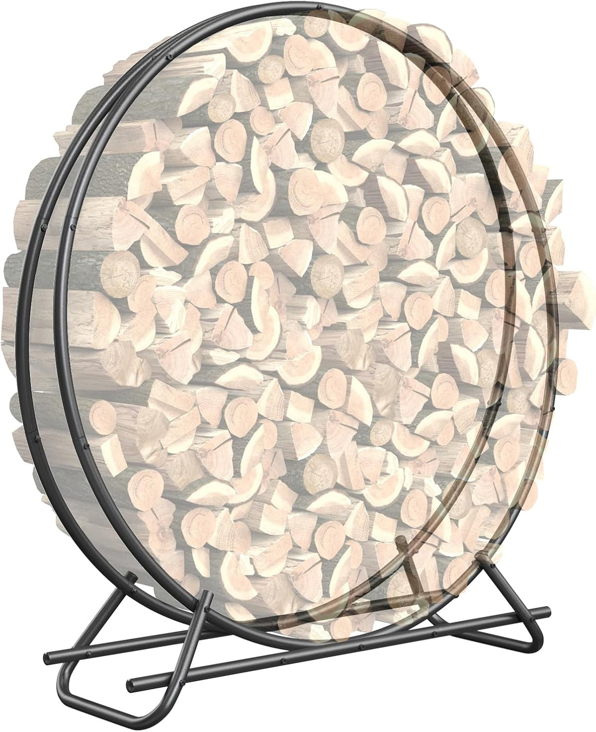 48 inch indoor or outdoor firewood rack circle, main product view