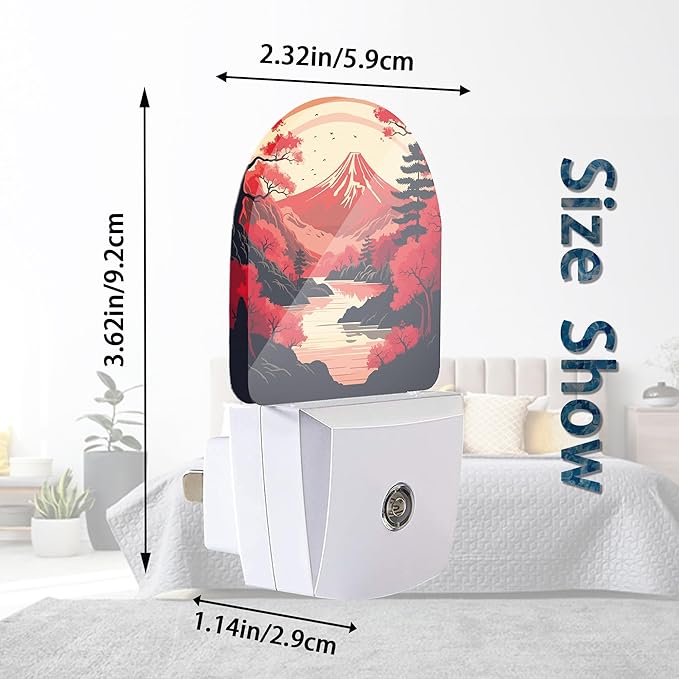 Axxitude Japanese Mountains Night Lights Plug into Wall - Image 3