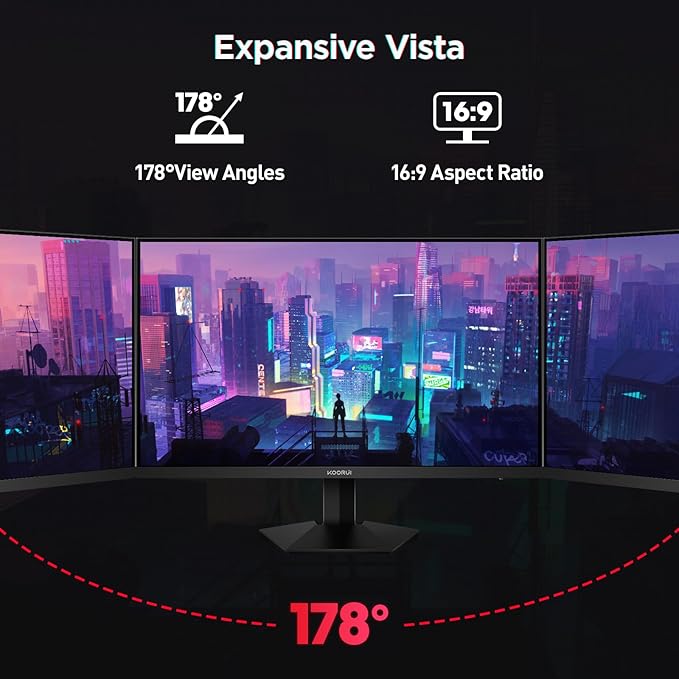 KOORUI 27" Gaming Monitor, 200Hz 1ms Fast IPS, WQHD HDR 400 Display, DCI-P3 95% - Image 7
