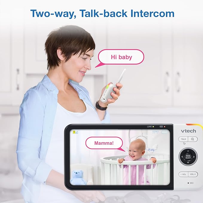 VTech VM928-2HD 5” 720p HD Display 2 Cameras Baby Monitor, 110 Wide Angle View - Image 10